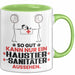 Haustiersanitäter Geschenk Tasse So Gut Kann Nur Ein Haustiersanitäter Aussehen Geschenkidee Kaffee-Becher Grün Trendation