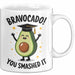 Schüler Abschluss Avocados Tasse Geschenk Lustige Geschenkidee Spruch Bravocado Weiß Trendation