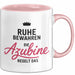 Büroarbeit Kollege Tasse Geschenk Lustige Geschenkidee Spruch Ruhe Bewahren Die Azubine Regelt Das Rosa Trendation