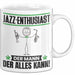Jazz-Enthusiast Tasse Geschenk für Jazz-Enthusiast Der Mann Der Alles Kann Geschenkidee zum Geburtstag Weiß Trendation