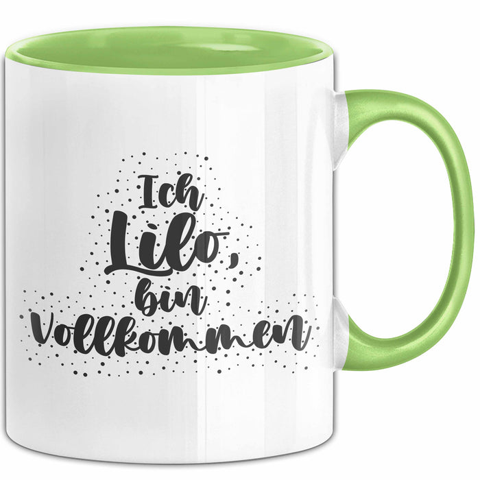 Lilo Tasse Ich Lilo, Bin Vollkommen Geschenk Grün Trendation