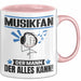 Musikfan Tasse Geschenk für Musikfan Der Mann Der Alles Kann Geschenkidee zum Geburtstag Rosa Trendation