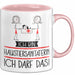 Geschenk für Haustiersanitäterin Tasse Lustige Geschenkidee Geburtstag Ich Bin Haustiersanitäterin Ich Darf Das Rosa Trendation