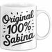 Sabina Tasse Geschenk Original 100% Sabina Geschenkidee Geburtstag Weiß Trendation
