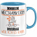 Mechanikerin Tasse Geschenk Ich Bin Mechanikerin Warum Weil Ich Es Kann Geschenkidee Geburtstag Blau Trendation