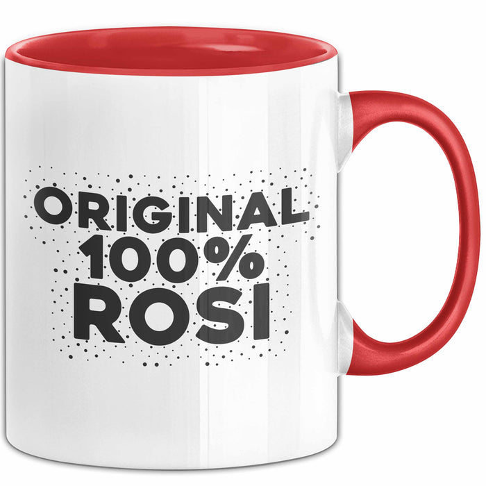 Rosi Tasse Original 100% Rosi Geschenk Rot Trendation