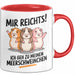 Meerschweinchen Tierliebhaber Tasse Geschenk Lustige Geschenkidee Spruch Mir Reichts Ich Geh Zu Meinen Meerschweinchen Rot Trendation
