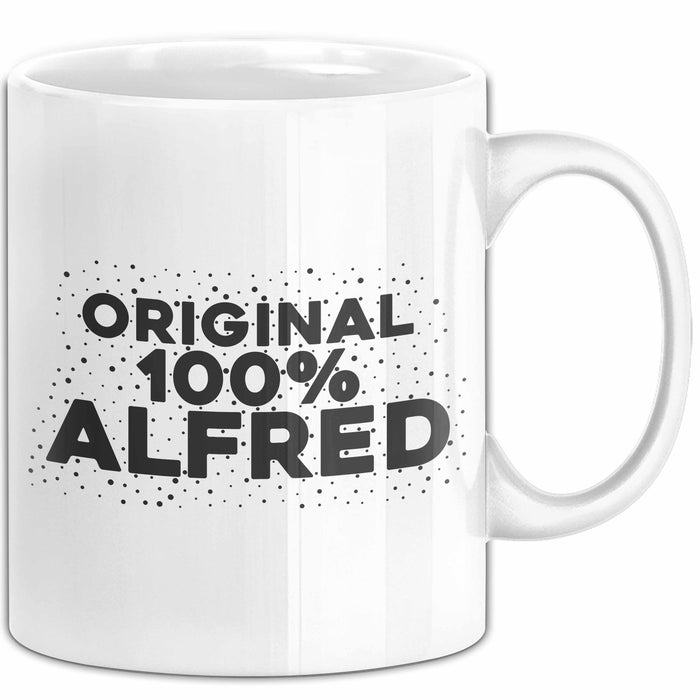 Alfred Tasse Original 100% Alfred Geschenk Weiß Trendation