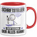 Schriftsteller Tasse Geschenk für Schriftsteller Der Mann Der Alles Kann Geschenkidee zum Geburtstag Rot Trendation