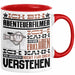 Abenteuerfilmer Geschenk Kaffee-Tasse Geschenkidee für Abenteuerfilmer Ich Bin Abenteuerfilmer Ich Kann Es Dir Erklären Jedoch Nicht Für Dich Verstehen Spruch Lustig Rot Trendation
