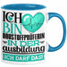 Baustoffprüferin Ausbildung Start Geschenk Tasse Ich Bin Baustoffprüferin In Der Ausbildung Ich Darf Das Kaffee-Becher Geschenkidee Blau Trendation
