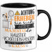 Haustier-Modedesignerin Tasse Geschenk Lustiger Spruch Bitte Erheben Sie Sich Seine Majestät Die Haustier-Modedesignerin Betritt Den Raum Schwarz Trendation