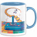 Retro Gamer Tasse Geschenk Lustige Geschenkidee Spruch Für Oldschool Spieler Blau Trendation