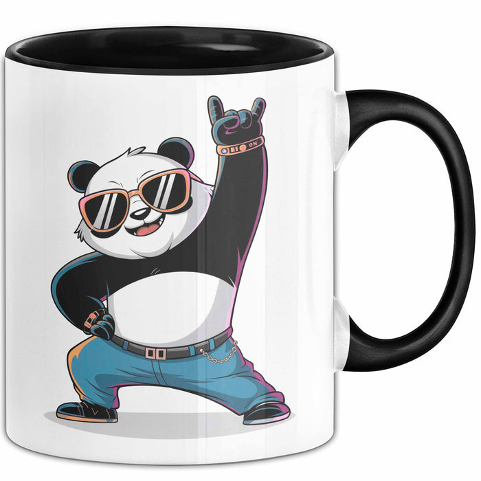 Panda Musiker Tasse Geschenk Lustige Geschenkidee Spruch Trendation