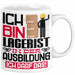 Lagerist Ausbildung Tasse Geschenk Ich Bin Lagerist In Der Ausbildung Ich Darf Das Geschenkidee Spruch Weiß Trendation
