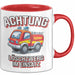 Feuerwehrmann Tasse Geschenk Feuerzwerg Im Einsatz Feuerwehr Rot Trendation