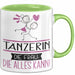 Tänzerin Geschenk Tasse Becher Die Frau Die Allen Kann Geschenkidee für eine Tänzerin Lustig Grün Trendation