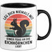 Eichhörnchen Tierliebhaber Tasse Geschenk Lustige Geschenkidee Spruch Frau An Die Eichhörnchen Liebt Schwarz Trendation