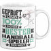 Handballspieler Geschenk Lustiger Spruch für Handballspieler Geschenkidee Bester Handballspieler Der Welt Weiß Trendation