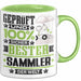 Sammler Geschenk Lustiger Spruch für Sammler Geschenkidee Bester Sammler Der Welt Grün Trendation