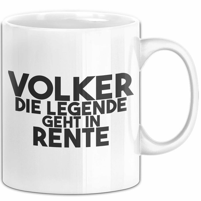 Volker Tasse Volker – Die Legende Geht In Rente Geschenk