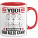 Yogi Tasse Geschenk für Yogi Der Mann Der Alles Kann Geschenkidee zum Geburtstag Rot Trendation