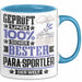 Para-Sportler Geschenk Lustiger Spruch für Para-Sportler Geschenkidee Bester Para-Sportler Der Welt Blau Trendation