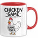 Sarkistisches Huhn Tasse Geschenk Lustige Geschenkidee Spruch Hühnerspiel Schau Nicht Auf Das Huhn Rot Trendation