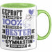 RhythmischeGymnastin Geschenk Lustiger Spruch für RhythmischeGymnastin Geschenkidee Bester RhythmischeGymnastin Der Welt Grün Trendation