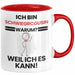 Schwiegercousin Geschenk Tasse Lustiger Spruch Ich Bin Schwiegercousin Warum Weil Ich Es Kann Geschenkidee Bester Schwiegercousin Geburtstag Kaffee-Becher Rot Trendation