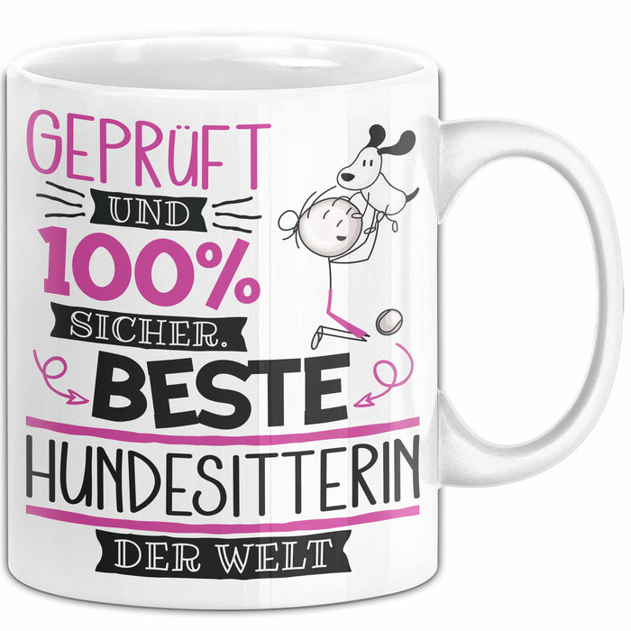 Hundesitterin Geschenk Becher Tasse Gott Schuf Alle Menschen Gleich Nur Die Besten Durfeten Hundesitterin Werden Geschenkidee Lustig Weiß Trendation