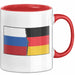 Russe Tasse Geschenk Russland Deutschland Flagge Geschenkidee Rot Trendation