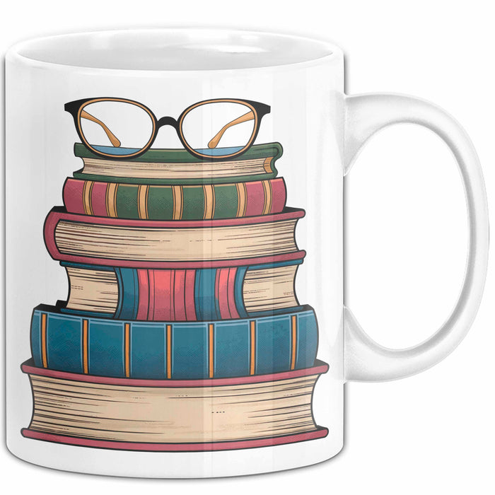 Bibliothekar Tasse Geschenkidee für Bücherliebhaber Weiß Trendation
