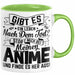 Anime Geschenk Tasse Lustiger Spruch Gibt Es Leben Nach Dem Tod Anime-Liebhaberin Geschenkidee Grün Trendation