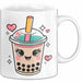 Bubble Liebhaber Tasse Geschenkidee für Boba Fan Weiß Trendation