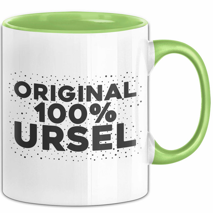 Ursel Tasse Original 100% Ursel Geschenk Grün Trendation