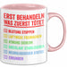 Rettungsdienst Notfallsanitäter Tasse Geschenk Lustige Geschenkidee Spruch Erst Behandeln Was Zuerst Tötet Rosa Trendation