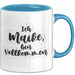 Maike Tasse Ich Maike, Bin Vollkommen Geschenk Blau Trendation