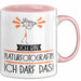 Geschenk für Naturfotografin Tasse Lustige Geschenkidee Geburtstag Ich Bin Naturfotografin Ich Darf Das Rosa Trendation