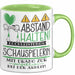 Schauspielerin Tasse Geschenk Lustig Abstand Halten Hochleistungs-Schauspielerin Mit Drang Zur Perfektion Bei Der Arbeit Grün Trendation