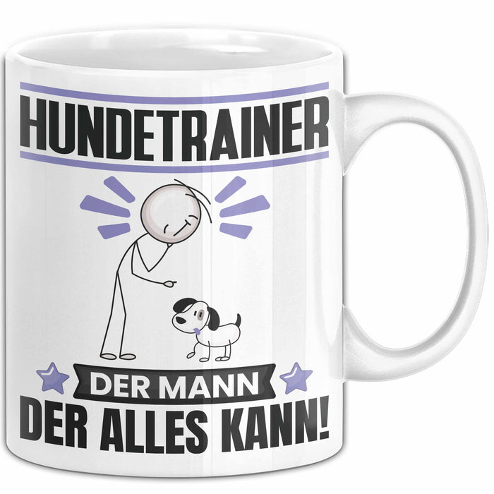 Hundetrainer Tasse Geschenk für Hundetrainer Der Mann Der Alles Kann Geschenkidee zum Geburtstag Weiß Trendation