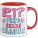21er Geburtstag Geschenk Männer Frauen 21 Nein Doch Ohhhh Lustiger Spruch Geschenkidee Kaffee-Becher Rot Trendation