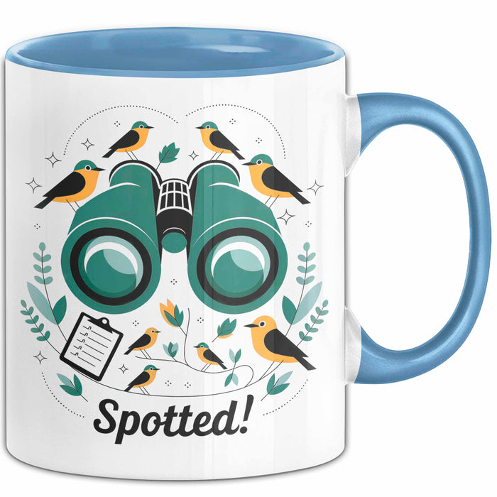 Vogelbeobachter Tasse Geschenk Lustige Geschenkidee Spruch Für Natur Entdecker Blau Trendation