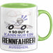 Rennfahrer Geschenk Tasse So Gut Kann Nur Ein Rennfahrer Aussehen Geschenkidee Kaffee-Becher Grün Trendation