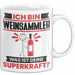 Weinsammler Tasse Geschenk für Weinsammler Geburtstag Lustiger Spruch Kaffee-Becher Was Ist Deine Superkraft Weiß Trendation