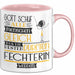 Fechterin Geschenk Becher Tasse Gott Schuf Alle Menschen Gleich Nur Die Besten Durfeten Fechterin Werden Geschenkidee Lustig Rosa Trendation