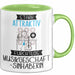 Musikgeschäftsinhaberin Tasse Geschenk Becher Stark Attraktiv Furchtlos Musikgeschäftsinhaberin Lustige Geschenkidee Grün Trendation