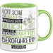 Bergführerin Geschenk Becher Tasse Gott Schuf Alle Menschen Gleich Nur Die Besten Durfeten Bergführerin Werden Geschenkidee Lustig Grün Trendation