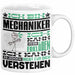 Mechaniker Geschenk Tasse Geschenkidee für Mechaniker Geburtstag Lustiger Spruch Ich Bin Mechaniker Ich Kann Es Dir Erklären Aber Nicht Für Dich Verstehen Funny Weiß Trendation