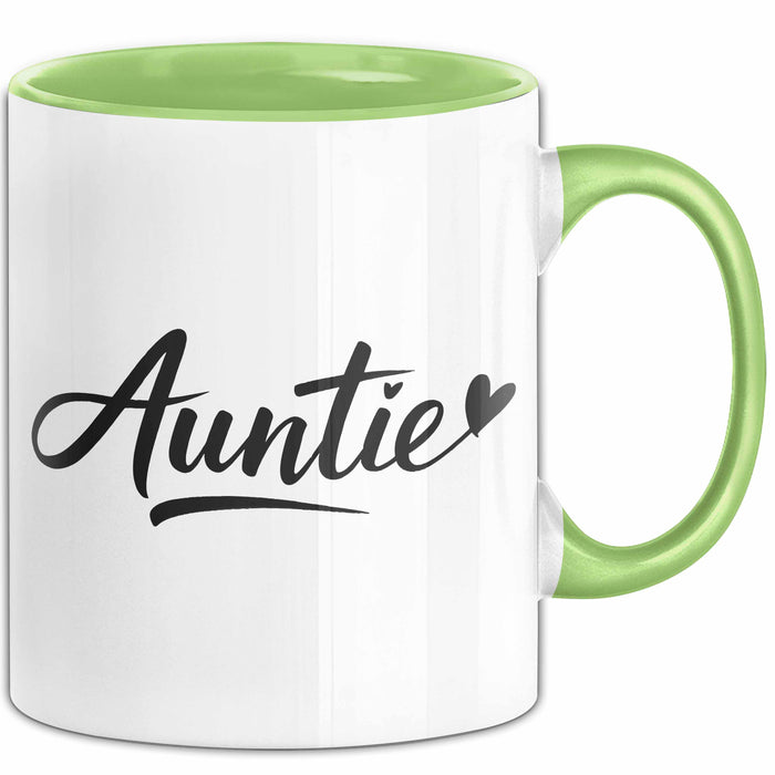 Tante Patentante Tasse Geschenk Lustige Geschenkidee Spruch Tante Grün Trendation